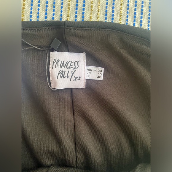 PRINCESS POLLY  lyla maxi dress Curve long sleeve Black Size 16 NWT - Picture 6 of 14